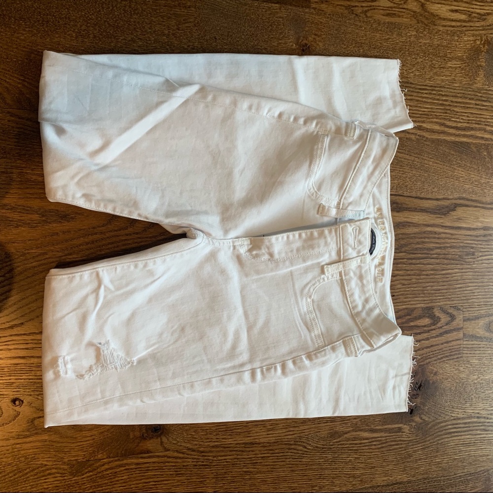 White Distressed Skinny Jeans